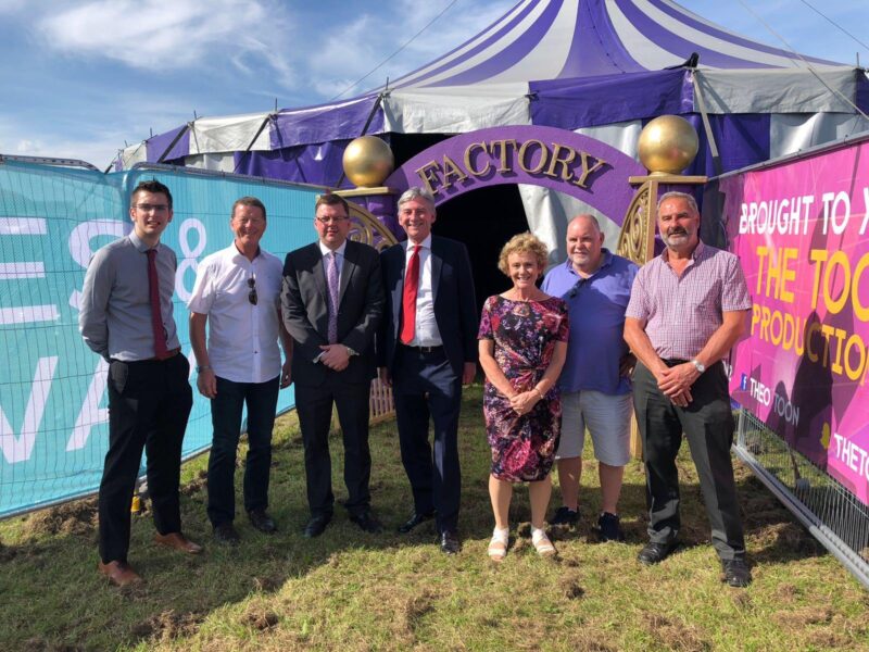 Colin Smyth MSP with Scottish Labour Leader Richard Leonard MSP and Labour Councillors entering