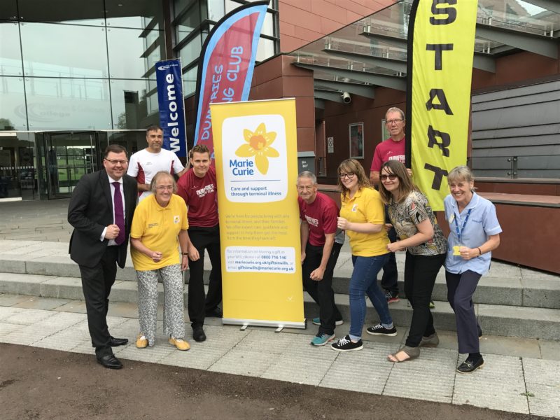 Photo of Colin Smyth MSP with local Marie Curie fundraisers