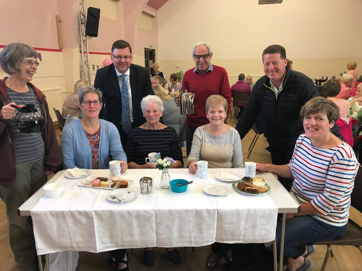 Colin Smyth MSP at the recent MacMillan Coffee Morning in North West Dumfries Church